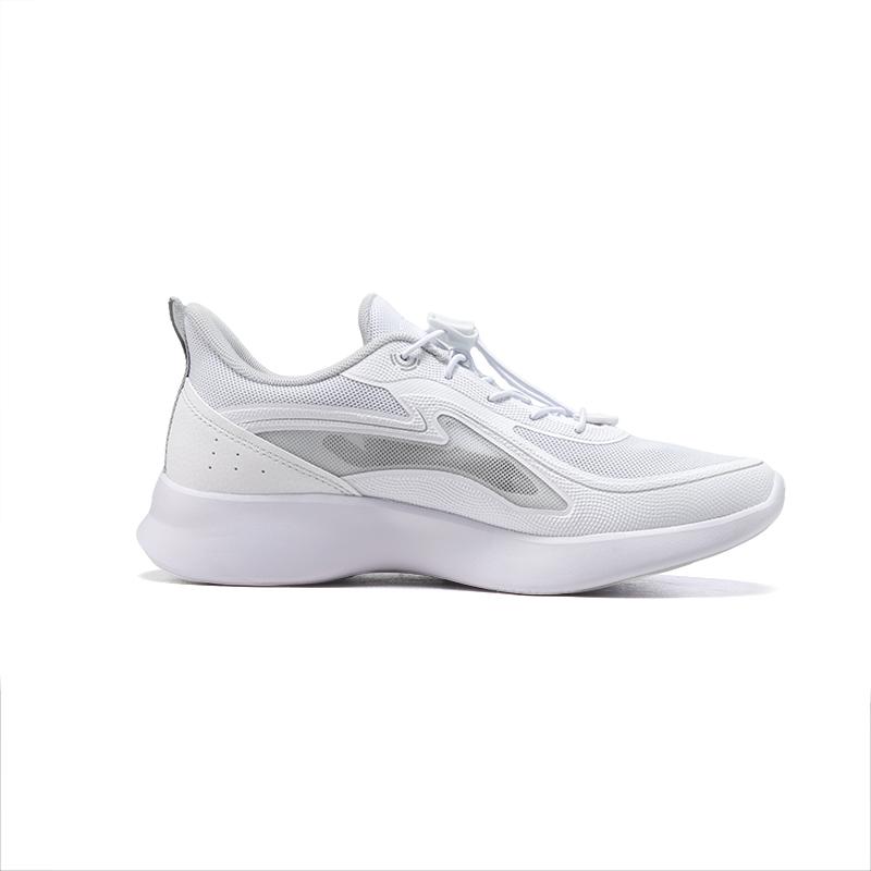 Li-Ning Childrens Dragonfly 4 Low Top Casual Shoes Kids Sneakers White Gray YKCU056-3
