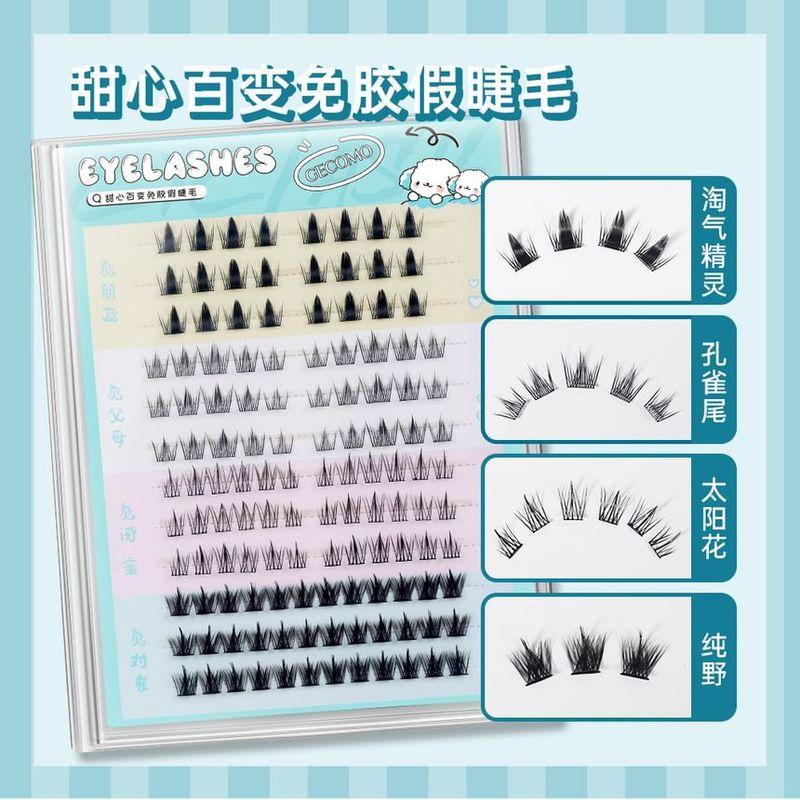 LuxeFlutter - Glue-free False Eyelashes Clusters Multipack