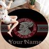 AFC Ajax Custom Name Round Area Rug,Carpet Rug for Living Room Bedroom Sofa Playroom Decor,Non-slip Floor Mat
