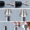 1PC Deburring External Chamfer Tool Stainless Steel Remove Burr Drill Bit for Grinding Angle Trimming Metal Deburr Screw Repair