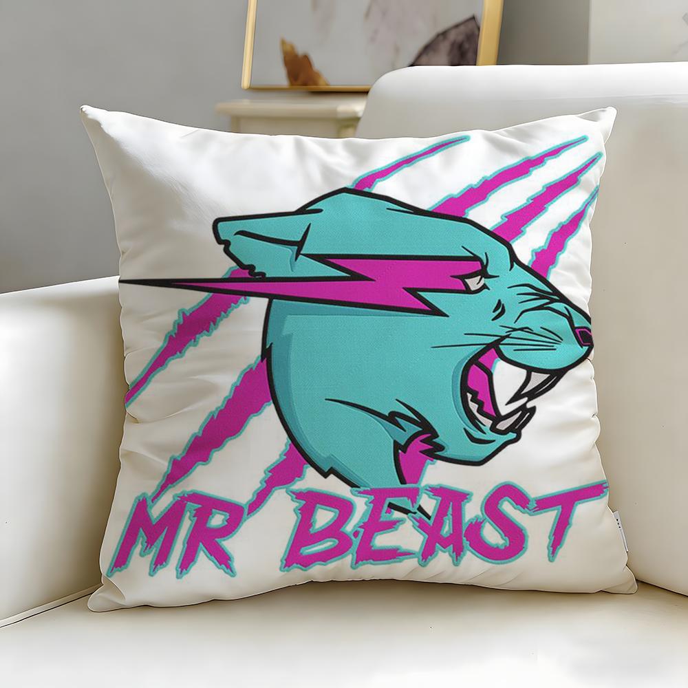 Fodera per Cuscino Mr Beast, Celebrità Popolare di Internet, Morbida e Facile da Lavare – Versatile per Divano, Letto, Viaggio e Ufficio