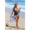 New Sexy Women's Leopard Print Three Piece Swimsuit Concealing Swimsuit Beach Top Beach Skirt