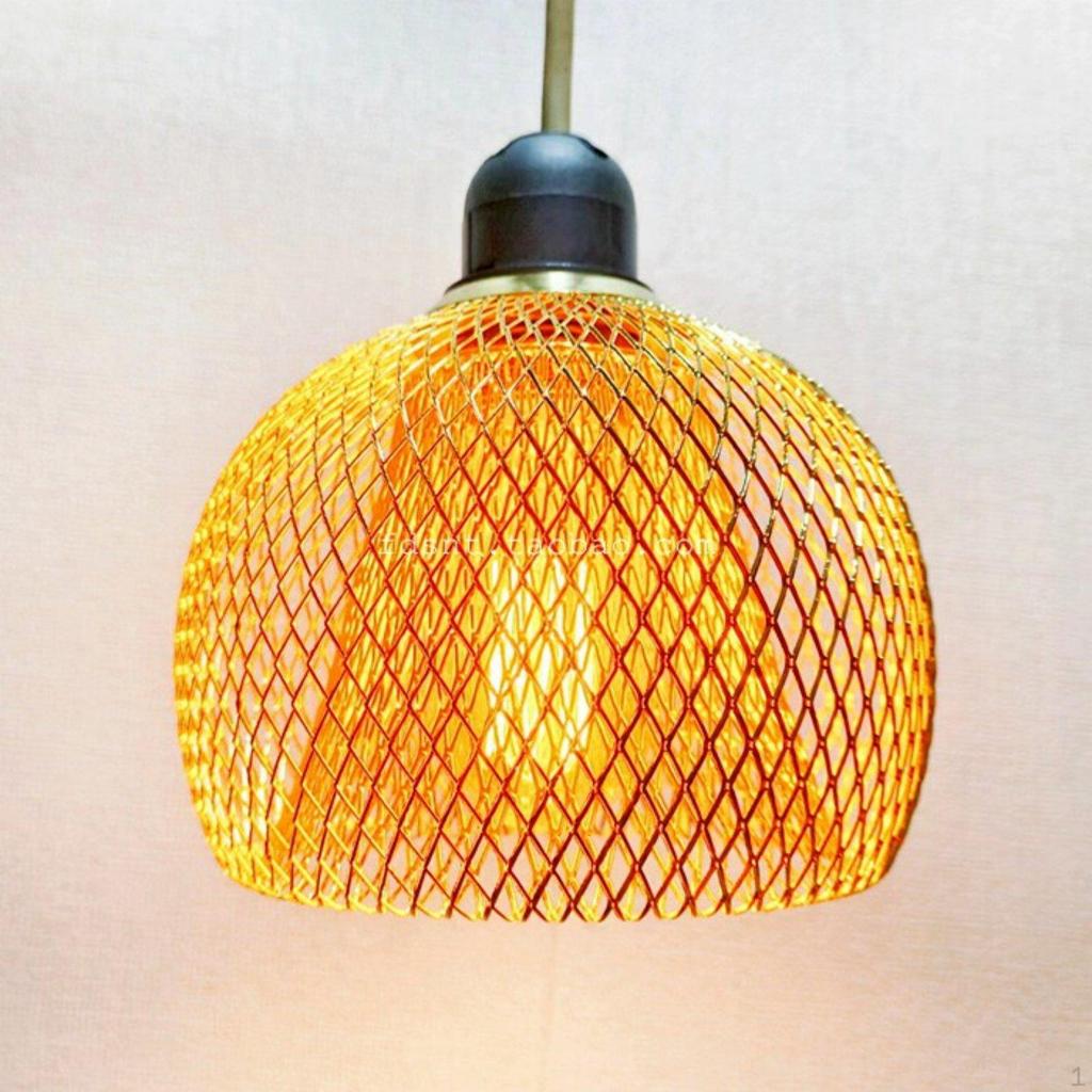 Double Layer Lamp Cage Retro Design Metal Mesh Lampshade Hollow Iron for Restaurant