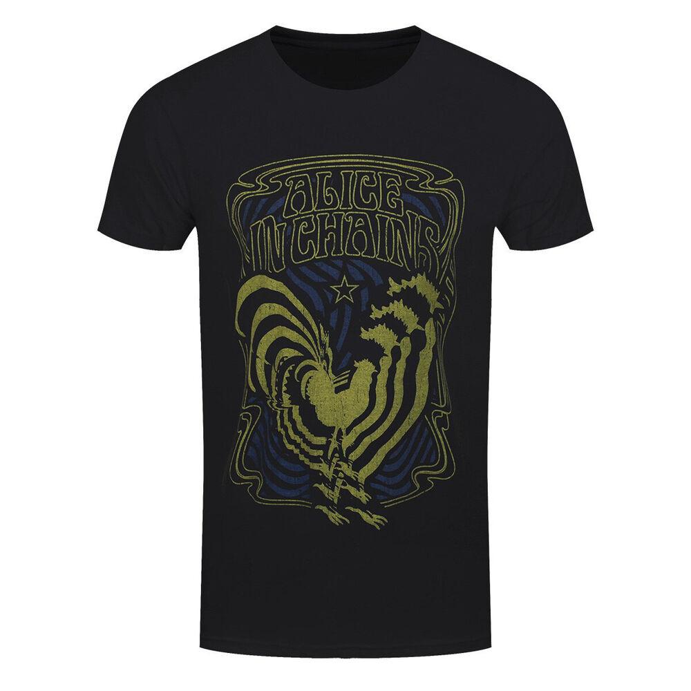 

Alice In Chains T-Shirt Psychedelic Rooster New Band Official 4XL