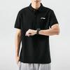 Li-Ning Embroidered Logo Quick-Dry Casual Sports Polo Shirt Men Tops Black APLT139-1
