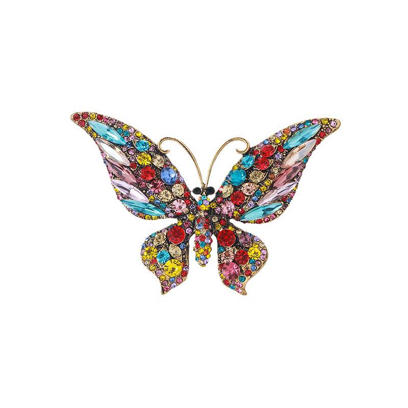 Broche Mariposa de Cristal Acrílico - Elegante Accesorio para Traje de Mujer y Cheongsam