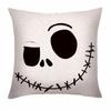 4pcs Halloween Pillow Covers 18*18Inch Linen Blend Throw Pillow Cover Pumpkin Cat Ghost Pattern Cushion Cover for Home Couch