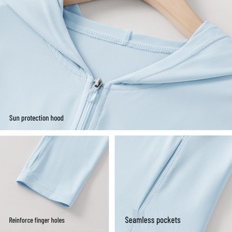 Warrior Women's Hooded Ice Silk Sun Protection Jacket