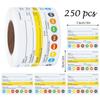 Multi-functional Food Shelf Life Label 250/300PCS Refridge Organization Labels  for Pantry