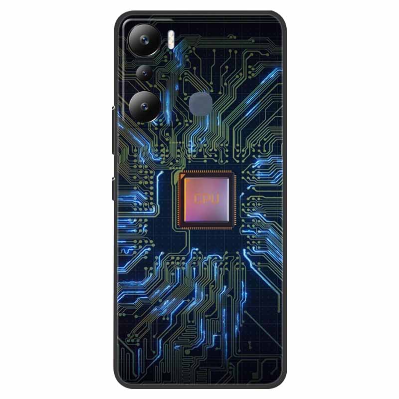 For Infinix Hot 20i Case Hot12i X665C Shockproof Soft Silicone TPU Back Cover For Infinix Hot 20i 20 I X665E Phone Cases 6.6"