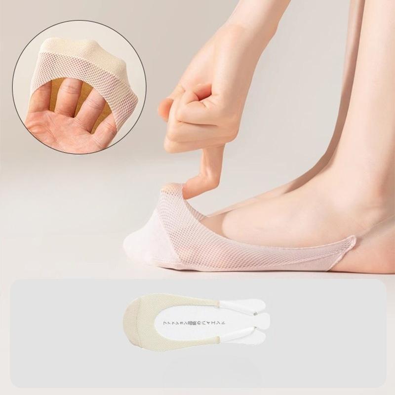 

Silk Invisible Stockings, Women s Summer Lightweight Mesh Strap Slip-on Anti-slip Non-slip Off-the-heel Thin Style Socks, High Heels 1 pair світло-зелений колір