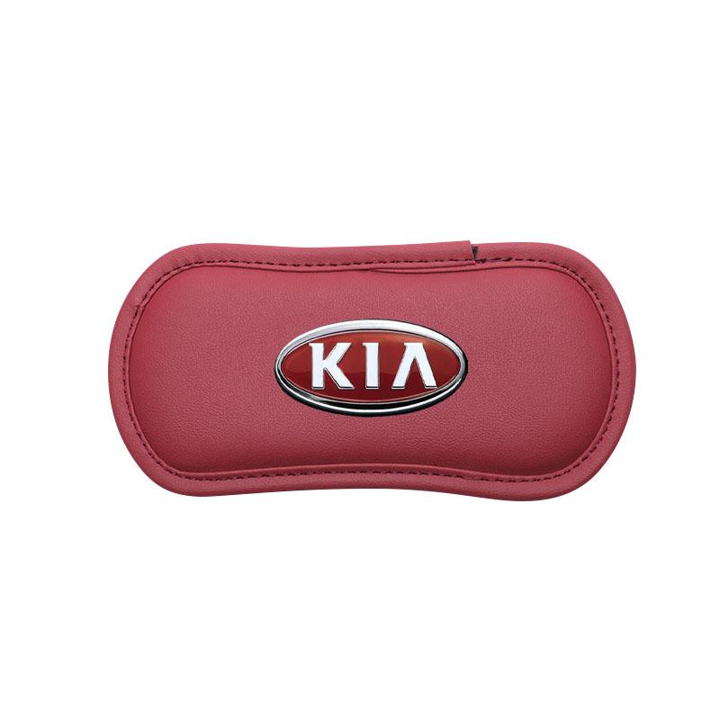 1Pcs Leather Car Pillow Car Knee Pad Elastic Memory Foam Leg Pad For Kia Rio Sportage R K3 K4 K5 K6 K7 K8 Ceed Sorento Cerato Soul