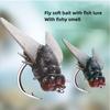 10 PZ Mosche da Pesca a Mosca Gomma Morbida in PVC Esca da Pesca a Mosca Mosche Insetti Esca Amo Barbel Fishi