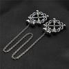 1Pair Metal Bondage Flower Nipple Clamps with Chain Breast Clips Slave BDSM Women Sex Games Breast Cover Clamps Toys