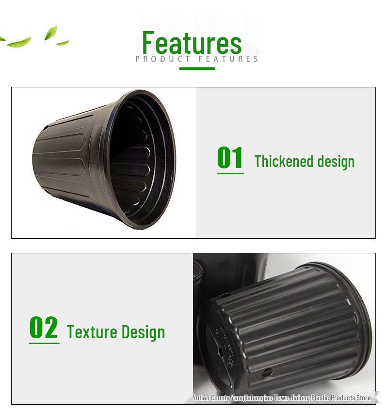Black Currant Nursery Flower Pots, Tall & Short Models