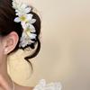 Bohemian Chinese Style Side Clip Fairy Bride Hair Accessories Elegant Flower Hair Stick  Daily