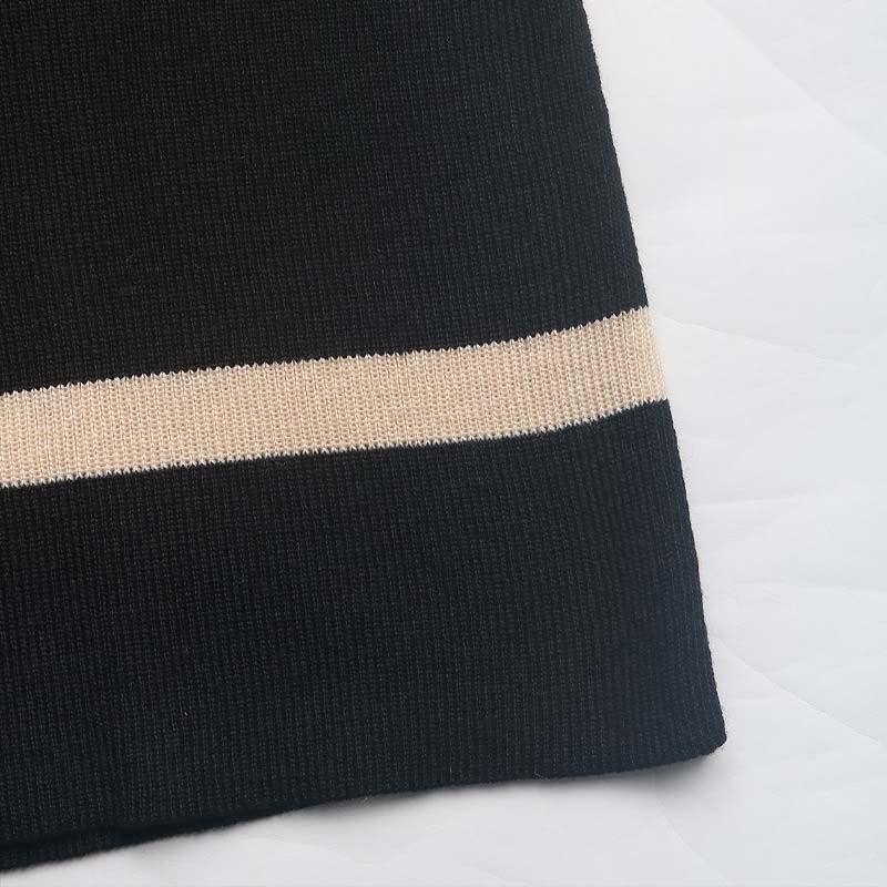 Women's Color Collision Fashion Casual Suit Autumn Winter V-neck Long Sleeve Pullover High Waist Wide Leg Pants Two Pieces Sets