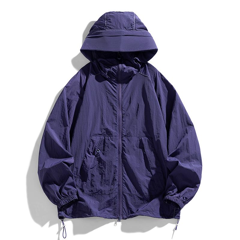 Roupa de Proteção Solar para Exterior Com UPF50 Seda Gelada E Proteção UV, Seda Gelada Ultra-fina E Respirável, Adequada Para Casais