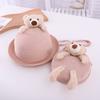 Summer Children Cute Bear Straw Hat Baby Travel Sun Hat Girl Princess Beach Bucket Hat