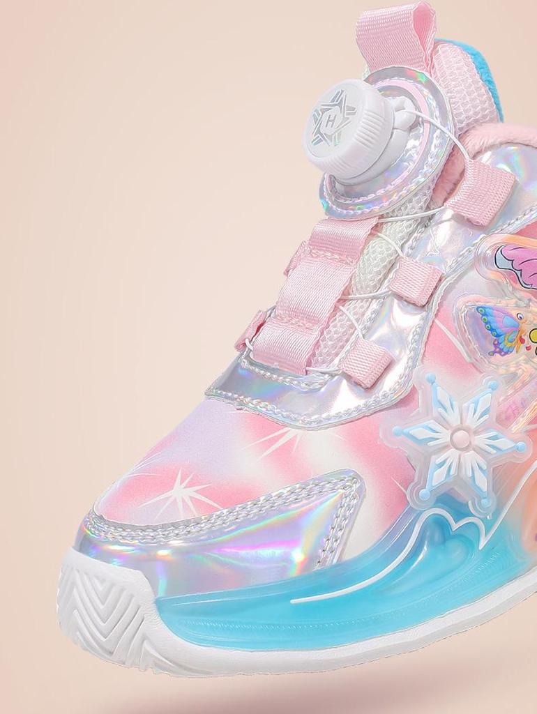 2025 Winter Wasserdichte Rutschfeste Mädchen-Sportschuhe mit Baumwollfleece - Stilvoll und Warm für Ältere Kinder