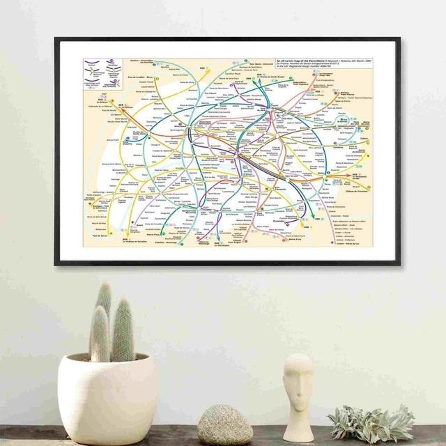 World Subway Metro Map Posters and Prints Wall Art Decorative Picture Canvas Painting For Living Room Home Decor Unframed