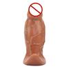 Realistic Wearable Silicone Dildo with Foreskin, Soft Veins, and Large Size for Men and Women
