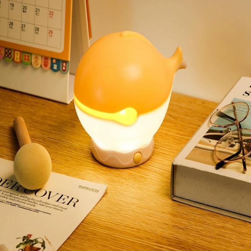 Wooden Fish LED Night Lamp for Prayer Rooms Soothing Light for Relaxation and Peace