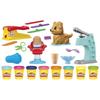 Playdoh 4 mini coffrets classiques, Coffret coiffeur, vétérinaire, glaces et Fun factory, loisirs créatifs, Classique, des 3 ans