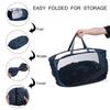 1/2pcs Folding Laundry Basket Organizer Mesh Laundry Hamper with Side Pocket Cloth Hamper for Washing Storage Dorm Travel