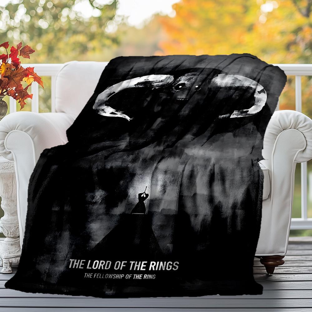 1pc elephant ring fellowship  - Throw Blanket, Soft, Flannel Blankets, Living Room,  All Seasons Use-1021139 80x120cm