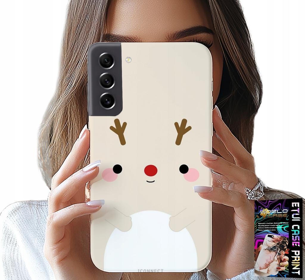 Etui Do Samsung Galaxy S22 - Reniferek, Renifer, Świąteczne Wzory