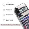 Funny Digital Calculator Pattern Tempered Glass Phone Case for OnePlus 13R 12 11 10 9 Nord CE4 3 2 Lite ACE2 ACE3 Pro Hard Cover