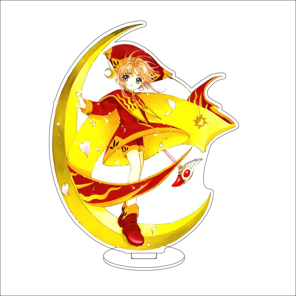 16CM Anime Cardcaptor Sakura Cosplay Acrylic Stand Ornaments KINOMOTO TOUYA/Daidouji Tomoyo Figure Stand Halloween Gifts