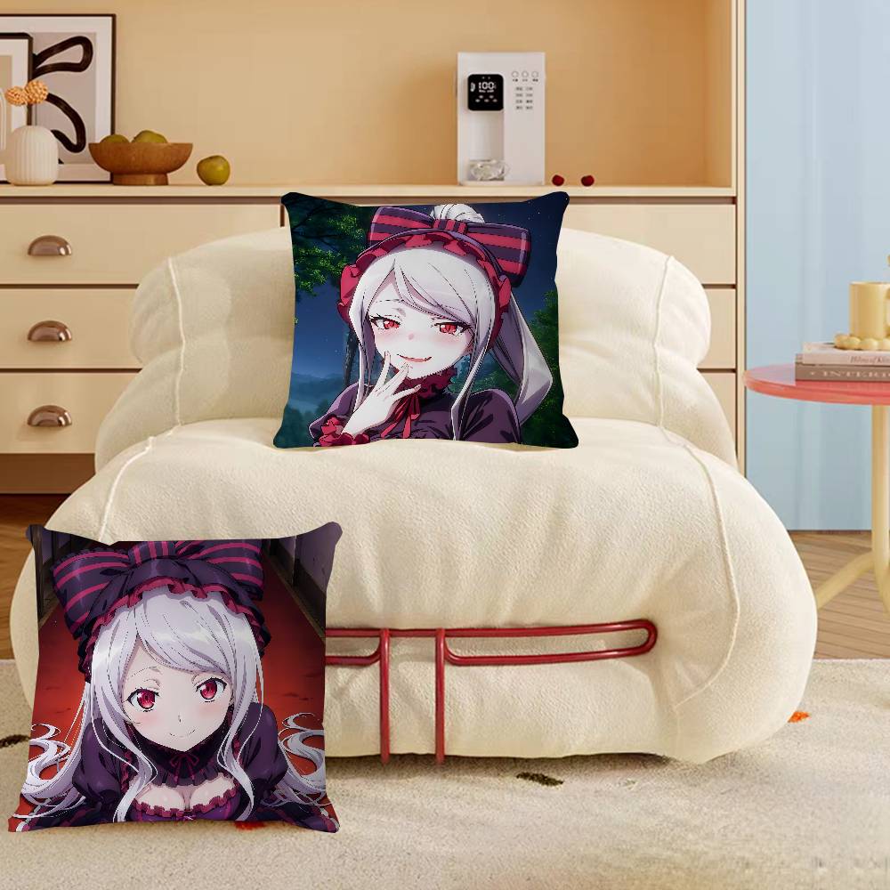 Anime S-Shalltear-Bloodfallen Cushion Cover Car Throw Pillow Case For Sofa Car Christmas Gift 40x40cm 45x45cm