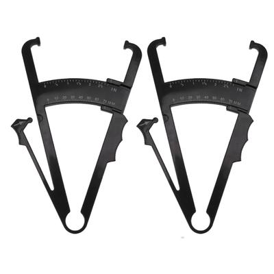 2pcs Body Fat Caliper Handheld Fat Measure Accurate Body Skinfold Caliper Measurement Device