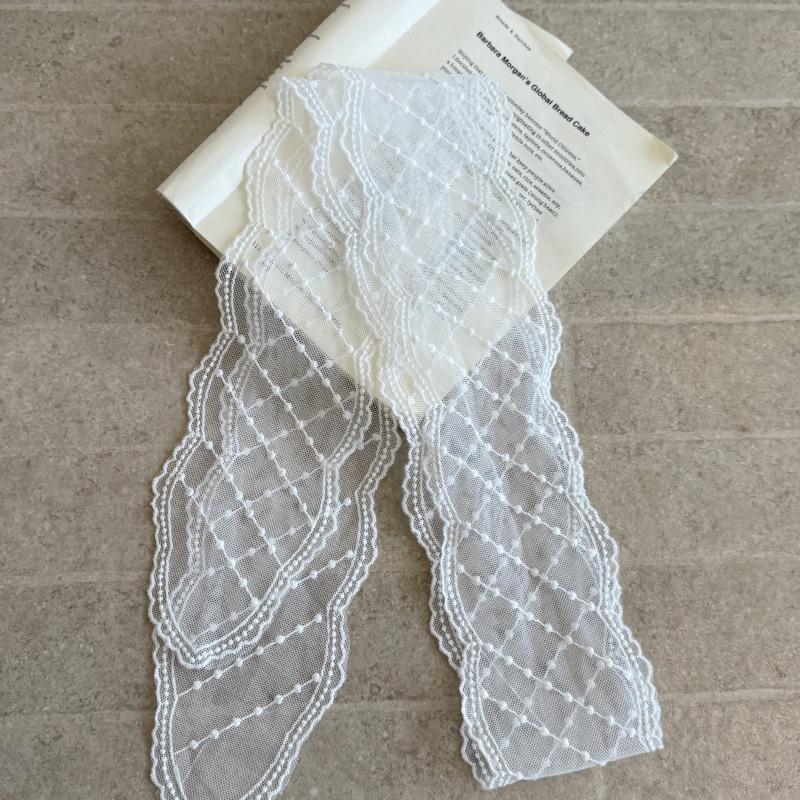 Unikt Y2K Langt Blonde Midjebånd Blomster Sløyfe Blonder Midjebelte Knyting Tynt Kjole Jeans Belte Sommer Tilbehør