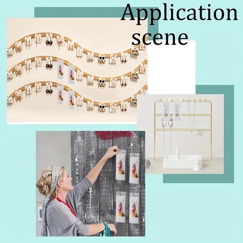 500/1000pcs White Display Cards for Showcasing Keychain Jewelry Earring Necklace Display Cards Jewelry Making Packaging Supplies