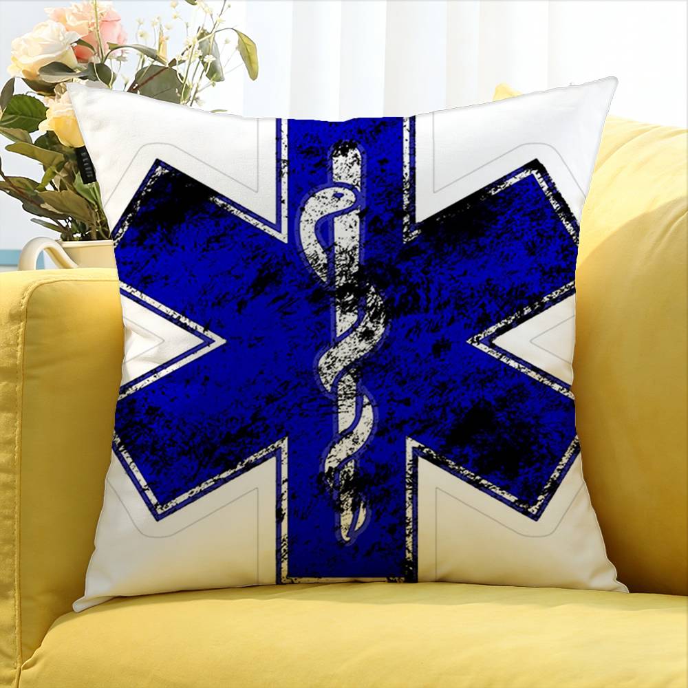 Star of Life World Various Sizes Square Pillow Case For Car Home Bedchamber Decor