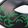 Venezianischer Stil Handbemalte Halbmaske für Kostümpartys Leichter, langlebiger Kunststoff Bequeme Passform Wiederverwendbares Rollenspiel-Accessoire