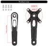 Aluminum Alloys Square Tapers Crankset Durability Fixed Gear Fixie Crankset for Enhancing Climbing and Accelerations