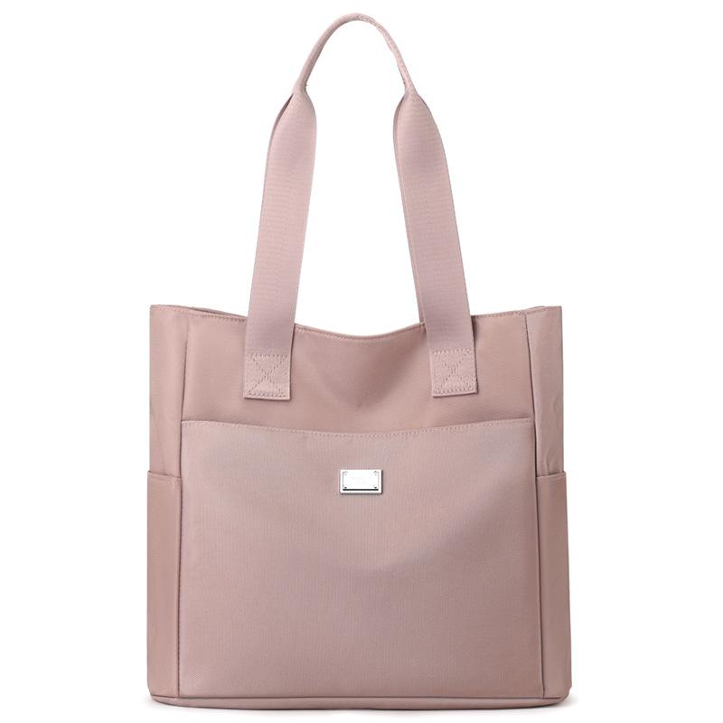 

Женская сумка через плечо, большая вместительная сумка из нейлона для мам шампанского