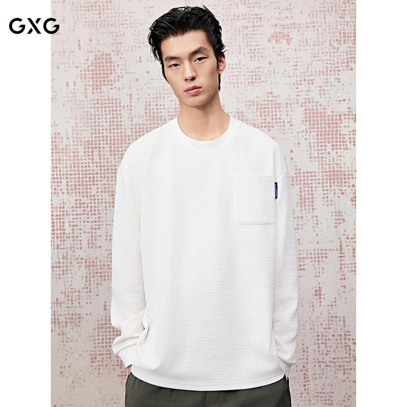GXG Men s Textured Round Neck Long Sleeve Knit T-Shirt S