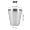 1pc Outdoor Practical Travel Stainless Steel Cups Mini Set Glasses For Whisky Wine With Case Portable Drinkware 30ml