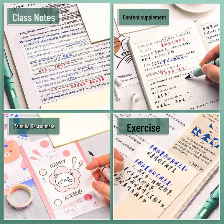 Transparent Sticky Notes for Students - Creative and Reusable Message Pads