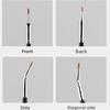 Natural Effect Scalloped Eyelash Eyebrow Brushes Soft Bristles Lash Separator Tool  For Women