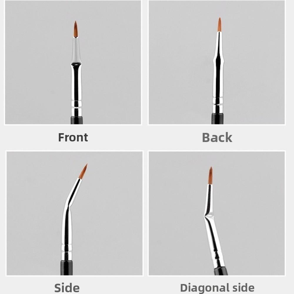 Natural Effect Scalloped Eyelash Eyebrow Brushes Soft Bristles Lash Separator Tool  For Women
