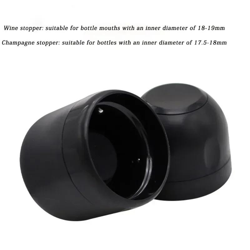 Vacuum Red Wine Champagne Stopper Rotating Lock Bottle Stopper Sparkling Wine Sealing Plug Household Red Wine Cork Bar Tool