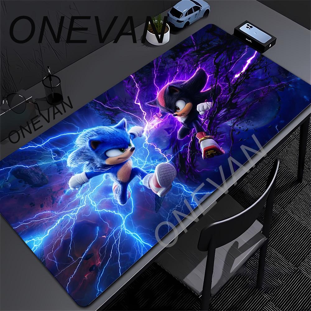 Cute Sonics The Hedgehogs Mousepad HD Printing Computer Gamers Locking Edge Nonslip Mouse Pad XXLxcm Keyboard PC Desk Pads