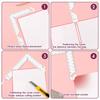 Multifunctional Book Covers Guide Ruler Stainless Steel Bookbinding Ruler For Scrapbooking Photo Album Notebook Covers
