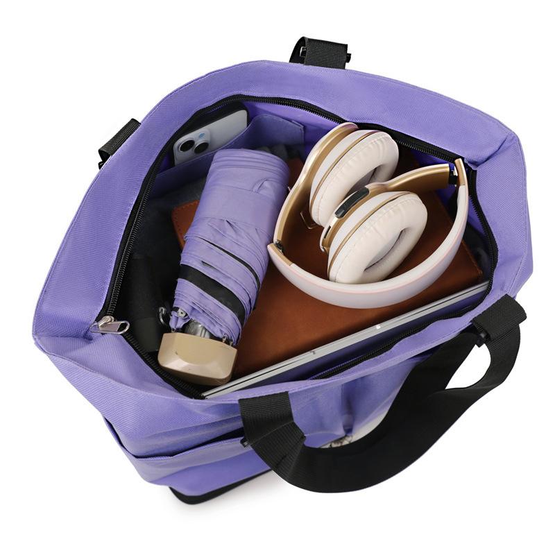 New Large-capacity Universal Wheel Bag Supermarket Shopping Portable Waterproof Handbag Foldable Luggage Trolley Bag Tugboat Bag Storage Bag